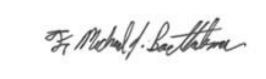 father mike's signature