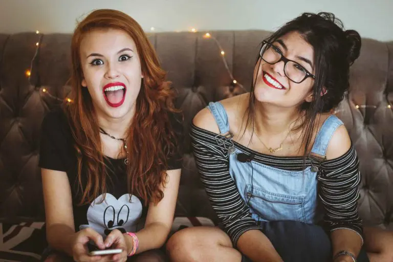 image of two young women