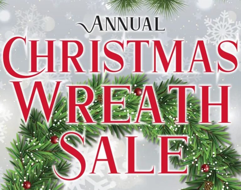 annual christmas wreath sale